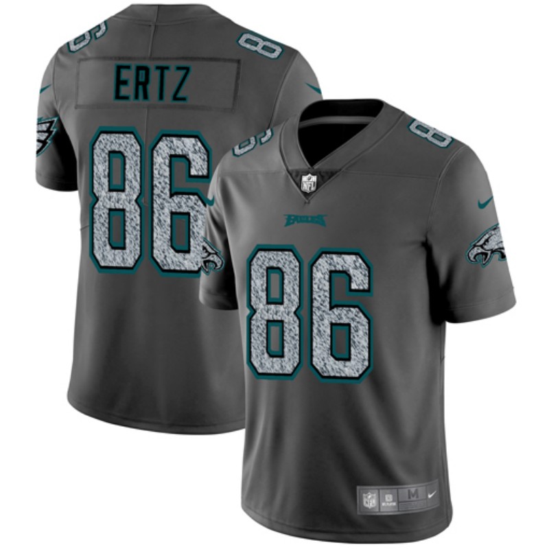 Personalized Eagles 86 Zach Ertz Gray Camo Untouchable Limited Jersey