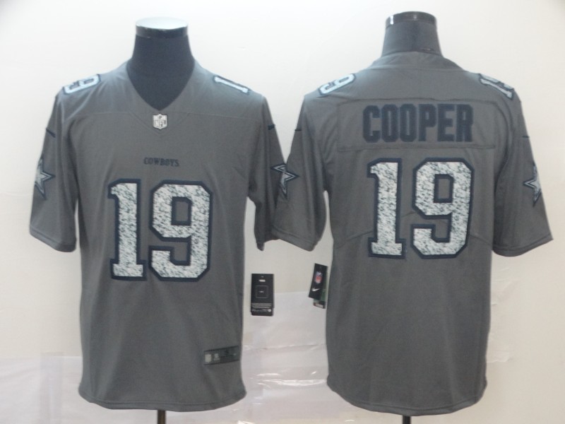 Personalized Cowboys 19 Amari Cooper Gray Camo Untouchable Limited Jersey