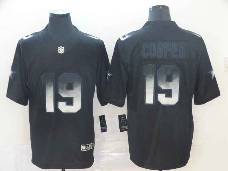 Personalized Cowboys 19 Amari Cooper Black Arch Smoke Untouchable Limited Jersey