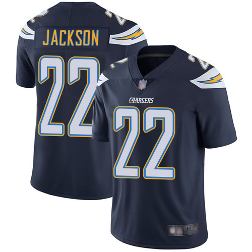 Personalized Chargers #22 Justin Jackson Navy Blue Team Color Men’s Stitched Football Untouchable Limited Jersey