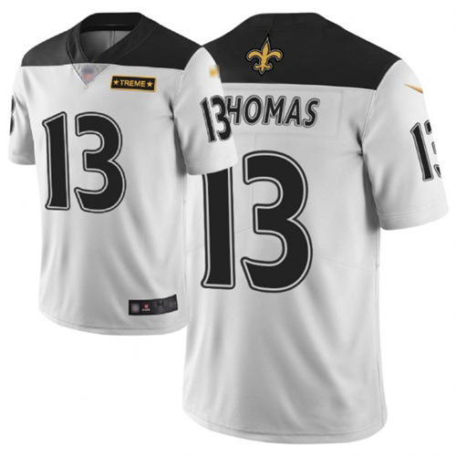 Personalized Saints #13 Michael Thomas White Men’s Stitched Football Limited City Edition Jersey