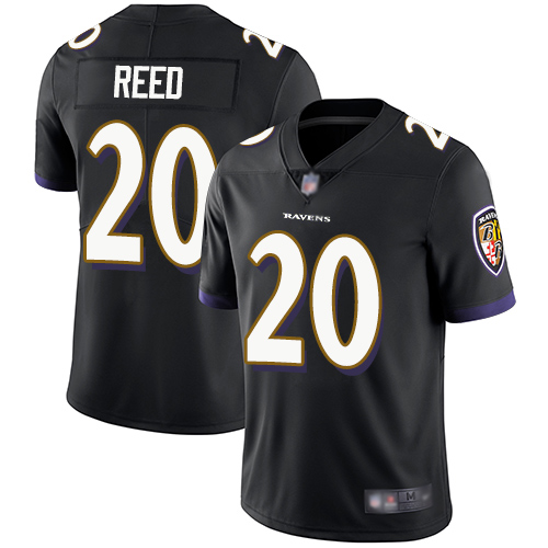 Personalized Ravens #20 Ed Reed Black Alternate Men’s Stitched Football Untouchable Limited Jersey