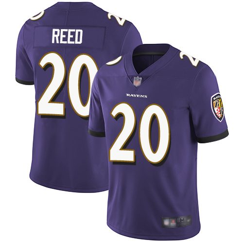 Personalized Ravens #20 Ed Reed Purple Team Color Men’s Stitched Football Untouchable Limited Jersey