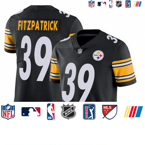 Personalized Steelers 39 Minkah Fitzpatrick Black Untouchable Limited Jersey
