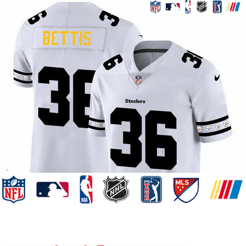 Personalized Steelers 36 Jerome Bettis White 2019 New Untouchable Limited Jersey
