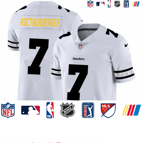Personalized Steelers 7 Ben Roethlisberger White 2019 New Untouchable Limited Jersey