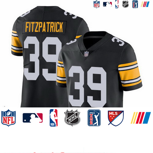 Personalized Steelers 39 Minkah Fitzpatrick Black Alternate Untouchable Limited Jersey