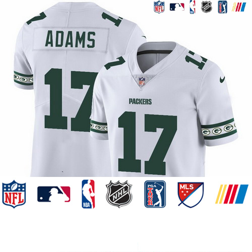 Personalized Packers 17 Davante Adams White 2019 New Untouchable Limited Jersey