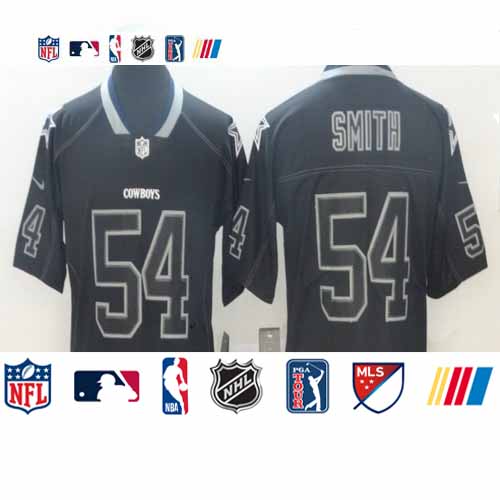 Personalized Cowboys 54 Jaylon Smith Black Shadow Legend Limited Jersey