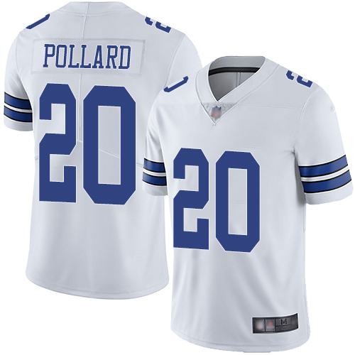 Personalized Cowboys #20 Tony Pollard White Men’s Stitched Football Untouchable Limited Jersey
