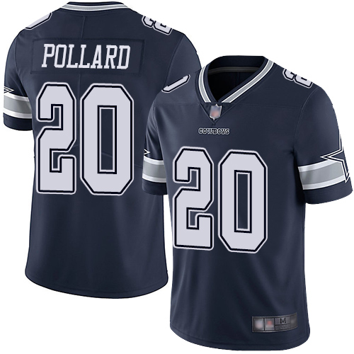 Personalized Cowboys #20 Tony Pollard Navy Blue Team Color Men’s Stitched Football Untouchable Limited Jersey