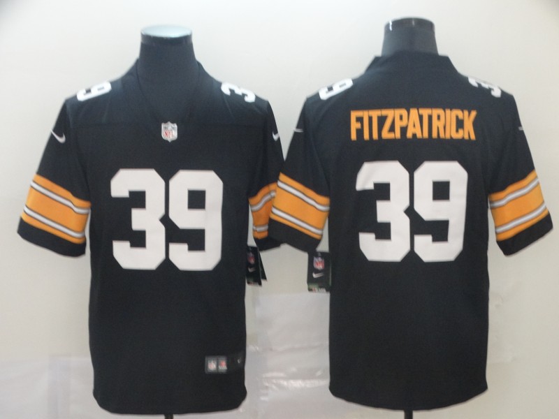 Personalized Steelers 39 Minkah Fitzpatrick Black Alternate Untouchable Limited Jersey