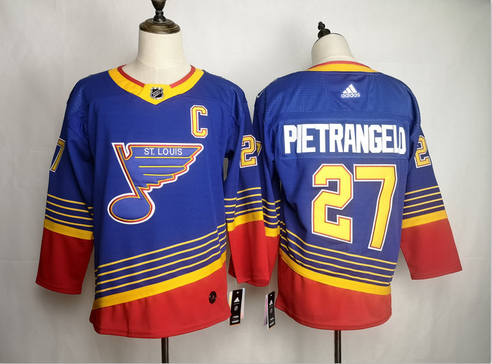 Personalized Blues 27 Alex Pietrangelo Blue Jersey