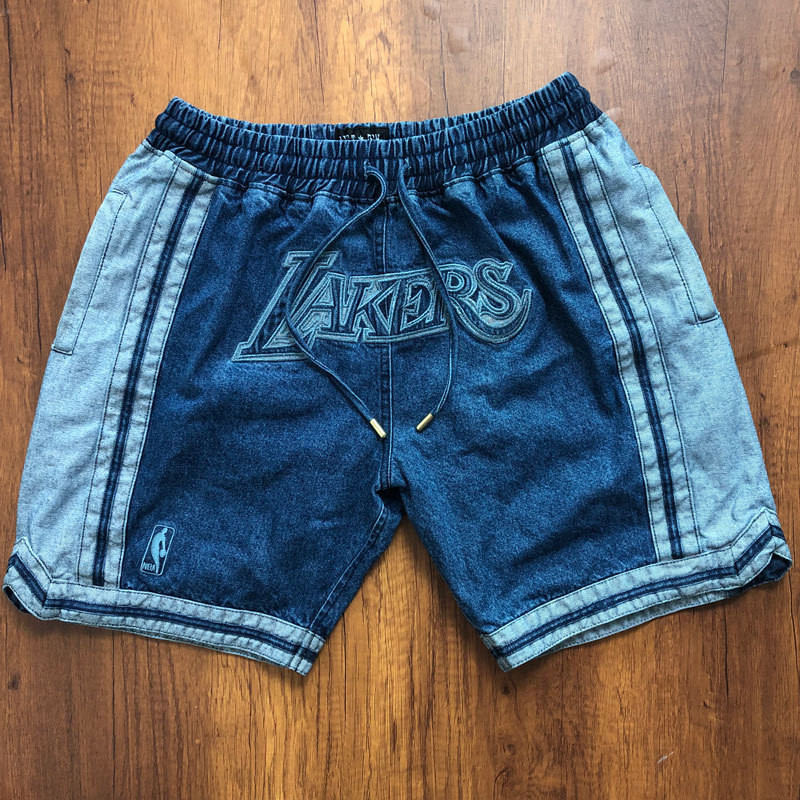 Personalized Lakers Light Blue Pockets Swingman Shorts