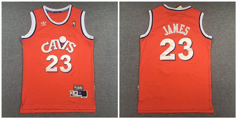 Personalized Cavaliers 23 Lebron James Orange Hardwood Classics Jersey