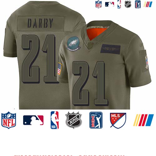 Personalized Eagles #21 Ronald Darby Camo Youth Stitched Football Limited 2019 Salute to Service Jersey