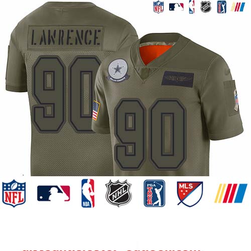 Personalized Cowboys #90 Demarcus Lawrence Camo Youth Stitched Football Limited 2019 Salute to Service Jersey