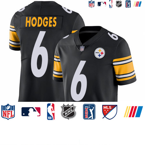 Personalized Steelers #6 Devlin Hodges Black Team Color Men’s Stitched Football Untouchable Limited Jersey