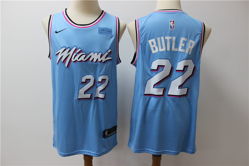 Personalized Heat 22 Jimmy Butler Light Bule Swingman Jersey