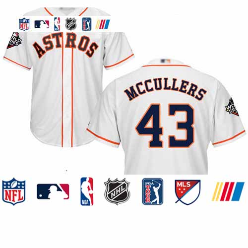Personalized Astros #43 Lance McCullers White Cool Base 2019 World Series Bound Stitched Youth Baseball Jersey