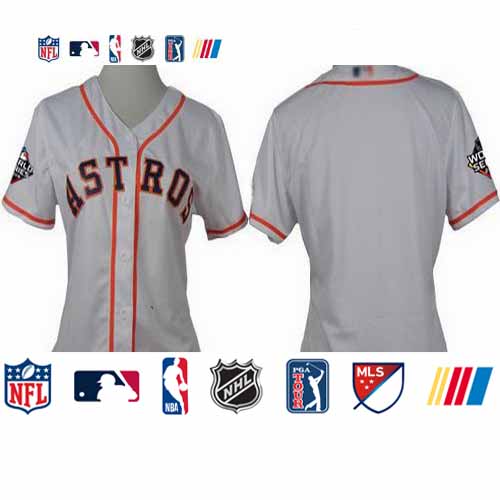 Personalized Astros Blank White Home 2019 World Series Bound Women’s Stitched Baseball Jersey