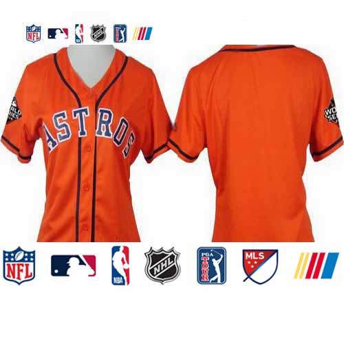 Personalized Astros Blank Orange Alternate 2019 World Series Bound Women’s Stitched Baseball Jersey