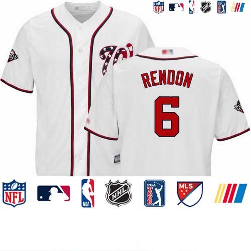 Personalized Nationals #6 Anthony Rendon White New Cool Base 2019 World Series Bound Stitched Baseball Jersey