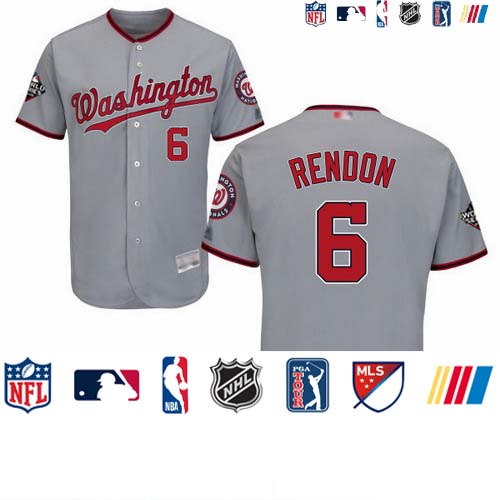 Personalized Nationals #6 Anthony Rendon Grey Flexbase Authentic Collection 2019 World Series Bound Stitched Baseball Jersey
