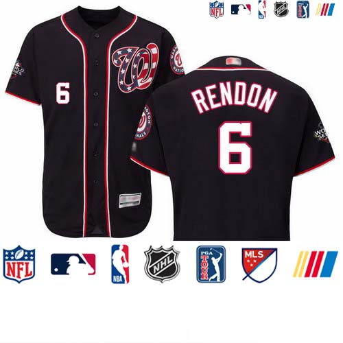 Personalized Nationals #6 Anthony Rendon Navy Blue Flexbase Authentic Collection 2019 World Series Bound Stitched Baseball Jersey