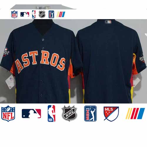 Personalized Astros Blank Navy Blue New Cool Base 2019 World Series Bound Stitched Baseball Jersey