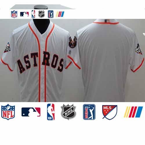 Personalized Astros Blank White Flexbase Authentic Collection 2019 World Series Bound Stitched Baseball Jersey