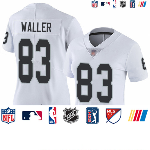 Personalized Raiders #83 Darren Waller White Women’s Stitched Football Untouchable Limited Jersey
