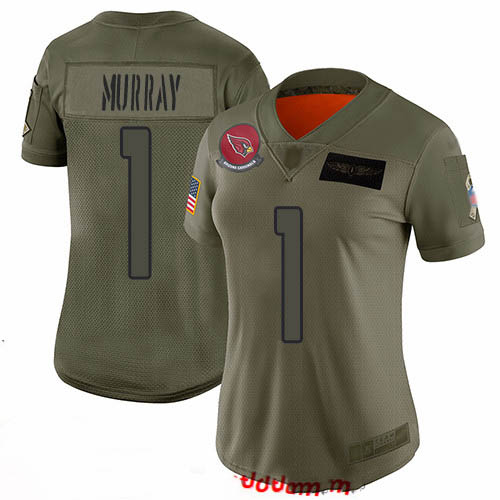 Personalized Cardinals #1 Kyler Murray Camo Women’s Stitched Football Limited 2019 Salute to Service Jersey