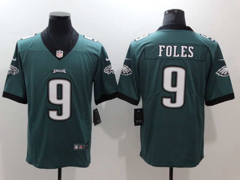 Personalized Eagles 9 Nick Foles Green Untouchable Limited Jersey