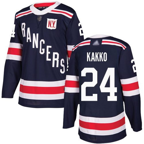 Personalized Rangers #24 Kaapo Kakko Navy Blue Authentic 2018 Winter Classic Stitched Hockey Jersey