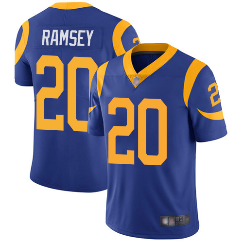 Personalized Rams #20 Jalen Ramsey Royal Blue Alternate Youth Stitched Football Untouchable Limited Jersey
