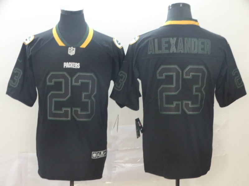 Personalized Packers 23 Jaire Alexander Black Shadow Legend Limited Jersey
