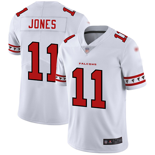 Personalized Falcons #11 Julio Jones White Men’s Stitched Football Limited Team Logo Fashion Jersey