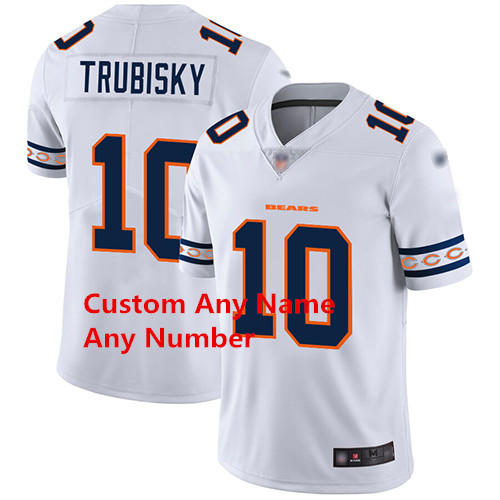 Personalized Custom Men’s Bears White Stitched Football Limited Team Logo Fashion Jersey
