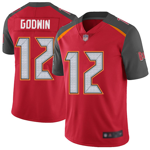 Personalized Buccaneers #12 Chris Godwin Red Team Color Youth Stitched Football Untouchable Limited Jersey