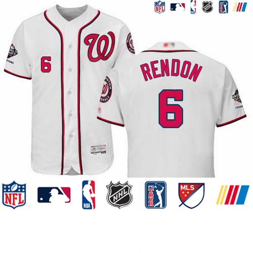 Personalized Nationals #6 Anthony Rendon White Flexbase Authentic Collection 2019 World Series Champions Stitched Baseball Jersey