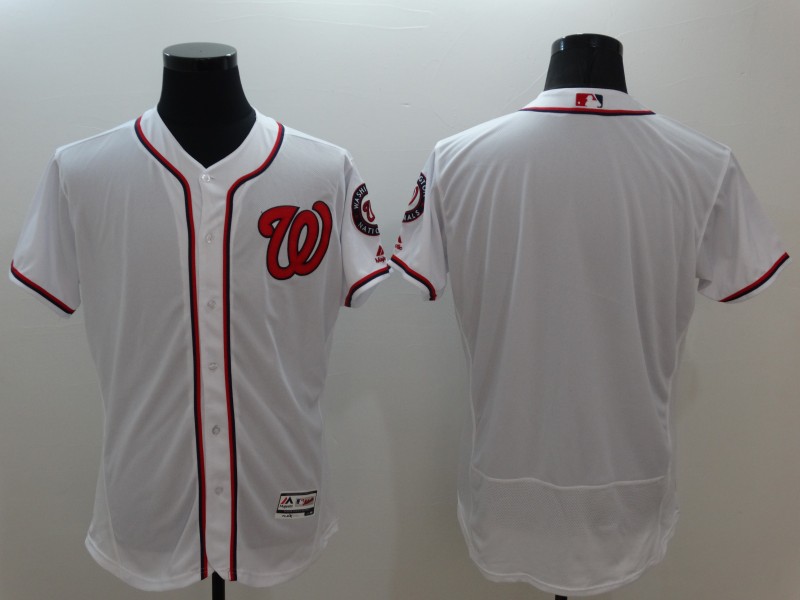 Personalized Nationals Blank White Flexbase Jersey