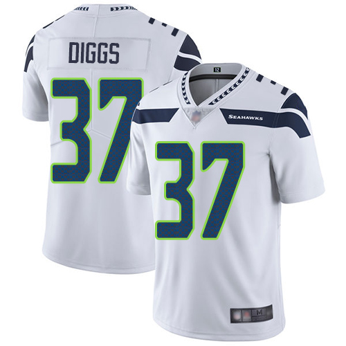 Personalized Seahawks #37 Quandre Diggs White Men’s Stitched Football Untouchable Limited Jersey