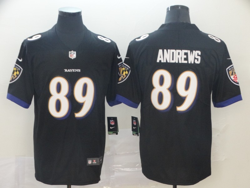 Personalized Ravens 89 Mark Andrews Black Untouchable Limited Jersey