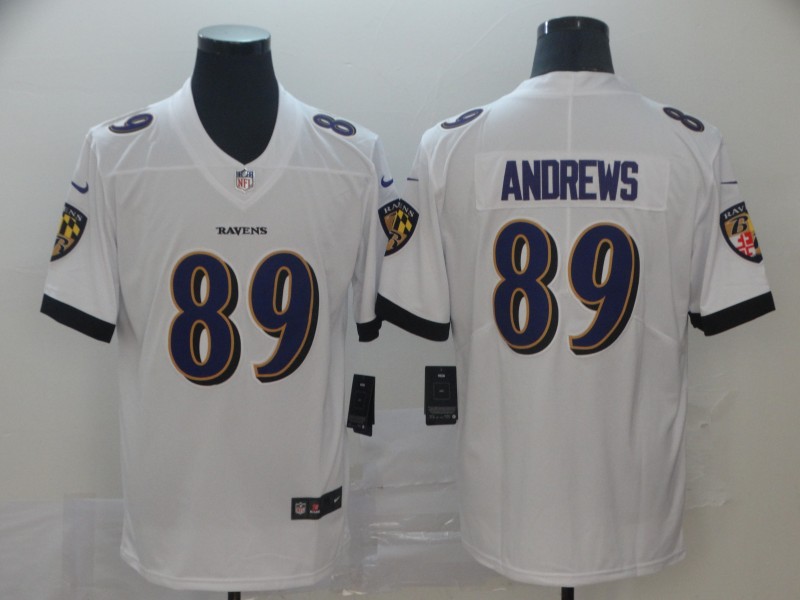 Personalized Ravens 89 Mark Andrews White Untouchable Limited Jersey