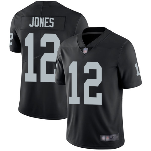 Personalized Raiders #12 Zay Jones Black Team Color Men’s Stitched Football Untouchable Limited Jersey