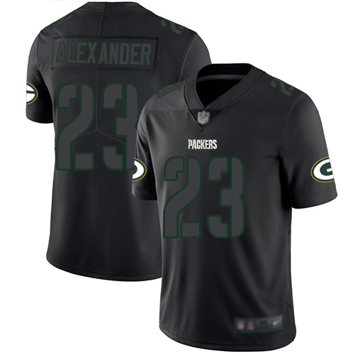 Personalized Packers #23 Jaire Alexander Black Men’s Stitched Football Limited Rush Impact Jersey