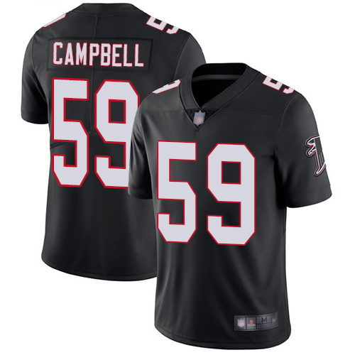 Personalized Falcons #59 De’Vondre Campbell Black Alternate Men’s Stitched Football Untouchable Limited Jersey