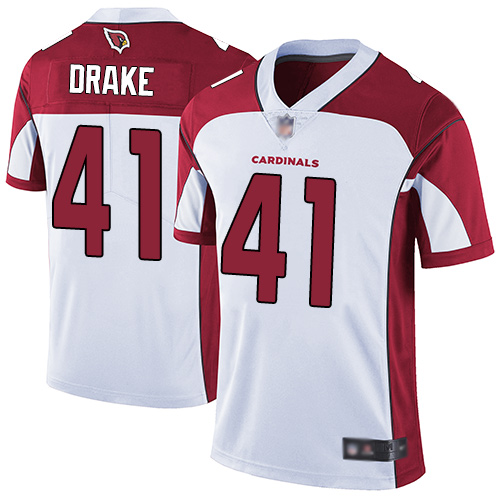 Personalized Cardinals #41 Kenyan Drake White Men’s Stitched Football Untouchable Limited Jersey