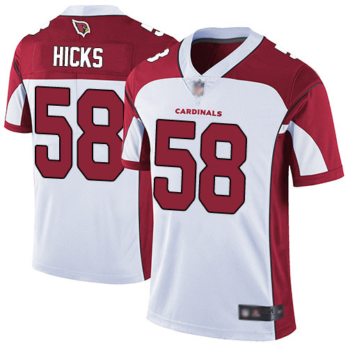 Personalized Cardinals #58 Jordan Hicks White Men’s Stitched Football Untouchable Limited Jersey